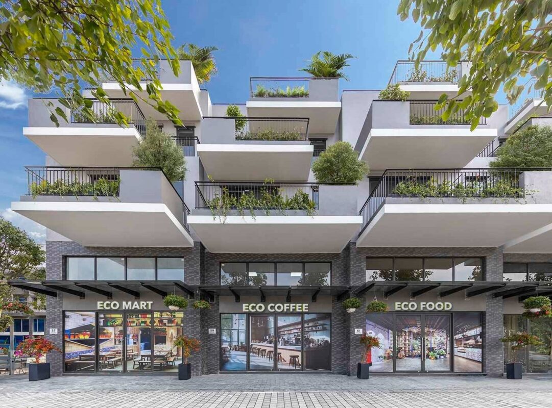 Dự án Eco Central Park Ecopark Vinh Nghệ An - PHối cảnh nhà phố đại lộ