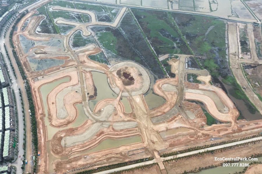 Biệt thự đảo làng Châu Âu Eco Central Park - Ecopark Vinh - Hiện trạng ngày 23_12