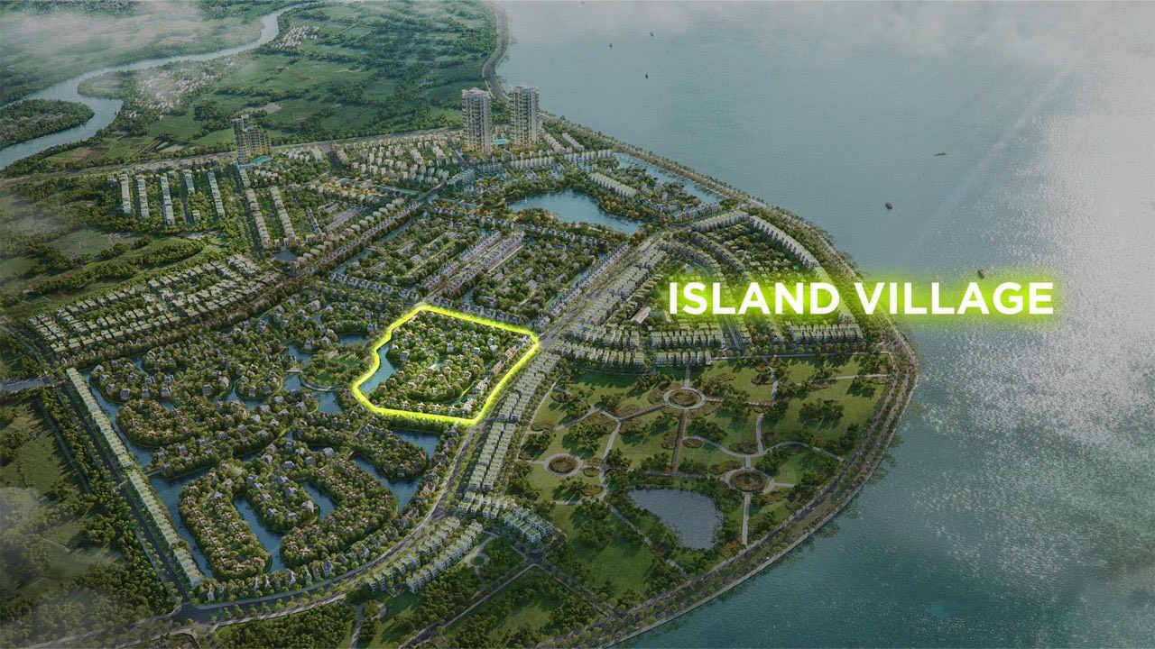 Biệt thự đảo làng châu âu ecopark vinh - vị trí